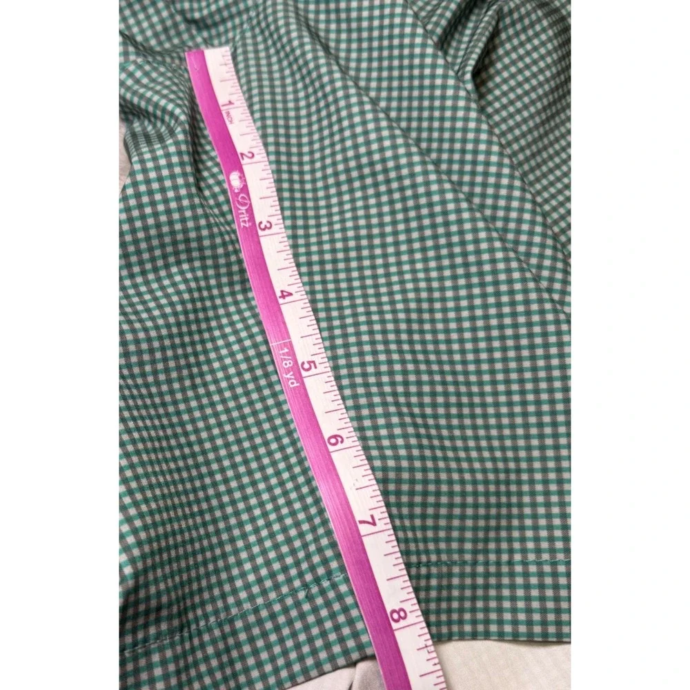 Adidas Mens Size 30 Ultimate 365 Golf Shorts Green White Gingham Check Preppy